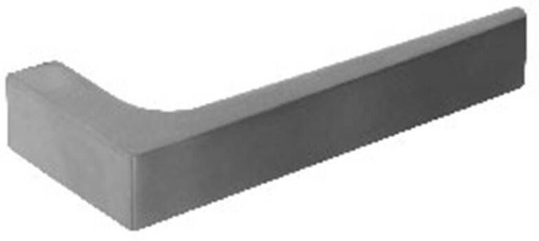 Intersteel Gatdeel rechts Moors No.1 met rozet vierkant plat verdekt RVS