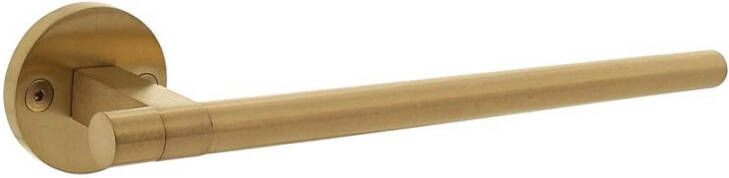 Intersteel Gatdeel rechts Shiraat by Grand & Johnson op rozet met schroefgaten ø55x8mm PVD messing mat