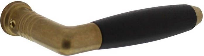 Intersteel Deurkruk Ton 400 messing getrommeld ebbenhout