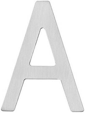 Intersteel Huisletter A 100 mm rvs geborst.
