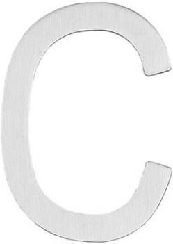 Intersteel Huisletter C 100 mm rvs geborst.