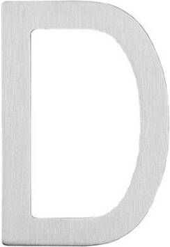 Intersteel Huisletter D 100 mm rvs geborst.