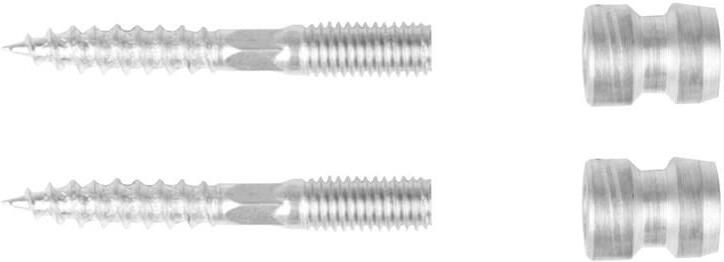 Intersteel Bevestigingsset A enkelzijdige montage blind voor hout ø25 ø32mm