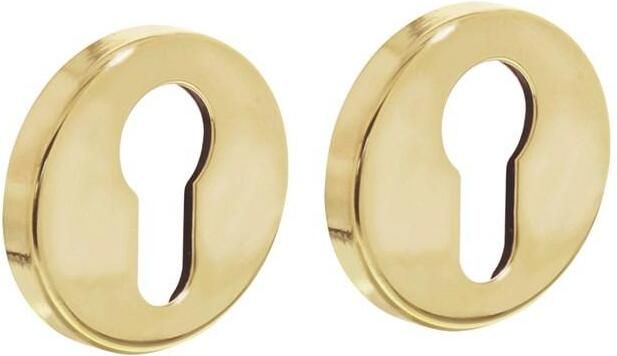 Intersteel Cilinderrozetten verdekt ø49x7mm messing gelakt