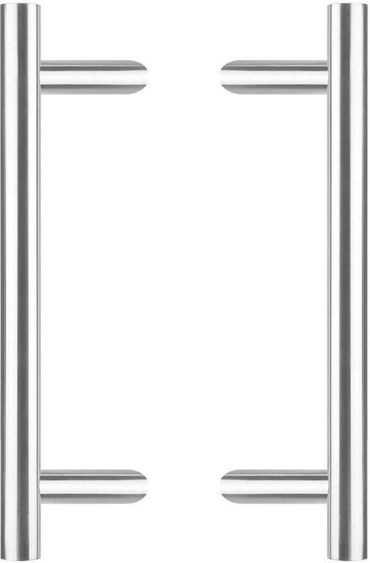 Intersteel Deurgrepen per paar T-schuin 600x90x30 HoH 400 rvs