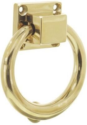 Intersteel Deurklopper rond 107 mm messing ge