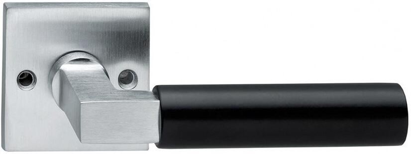 Intersteel Deurkr.Bau-stil vierk.rozet chr. mat mat zwar