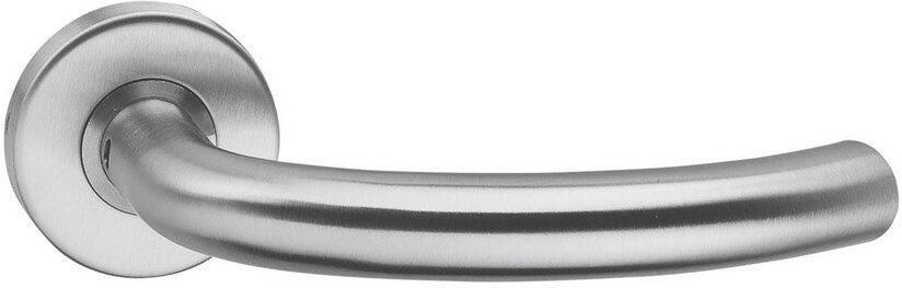 Intersteel Deurkr.half rond m.rozet m.ring m.veer rvs ge