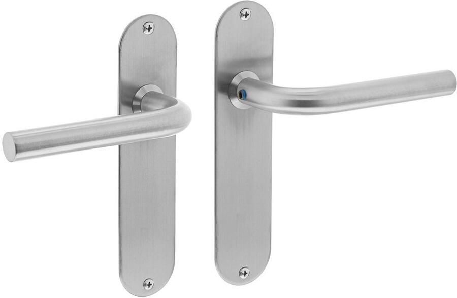 Intersteel Deurkr.Recht ø16 mm slank schild blind rvs ge