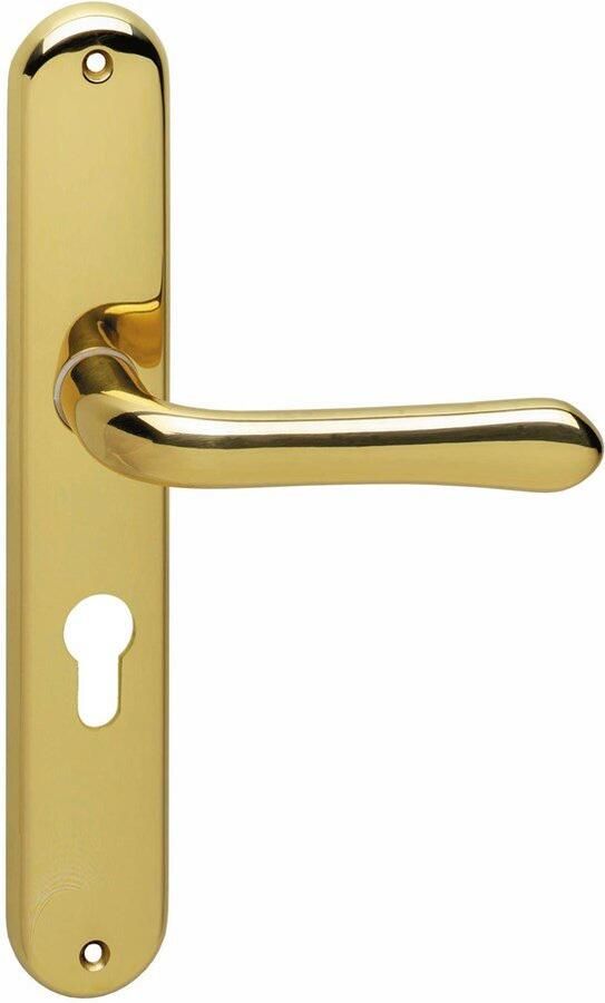 Intersteel Deurkr.Saturnus schild PC 55 mm mess. gelakt