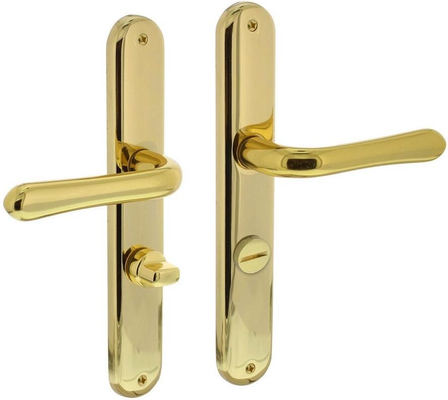 Intersteel Deurkr.Saturnus schild WC 63 mm mess. gelakt