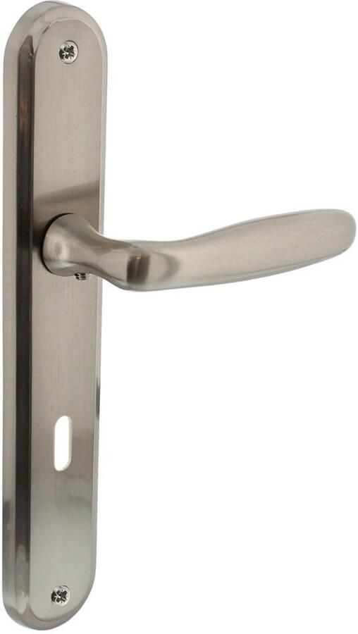 Intersteel Deurkruk 1692 Bjorn op langschild sleutelgat 72mm nikkel mat