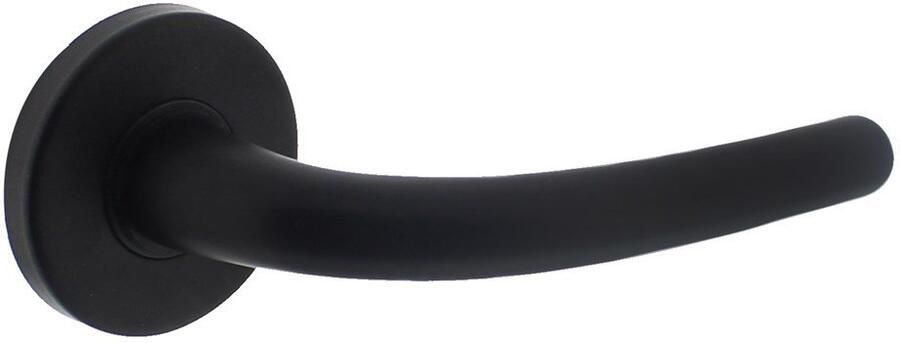 Intersteel Deurkruk Elena op rozet mat zwart