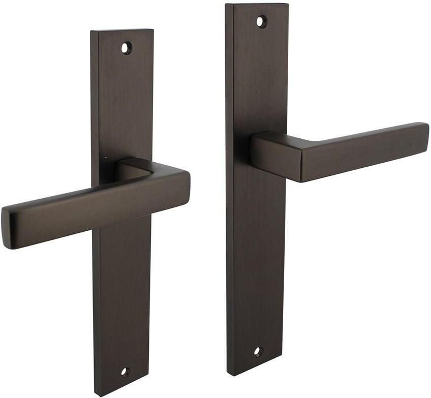 Intersteel Deurkruk Hera op langschild 245x45mm blind antraciet-grijs