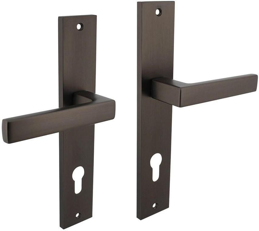 Intersteel Deurkruk Hera op langschild 245x45mm profielcilindergat 78mm antraciet-grijs