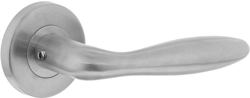 Intersteel Deurkruk Jupiter op geveerde kunststof rozet ø55x8mm verdekt nokken ø7mm rvs