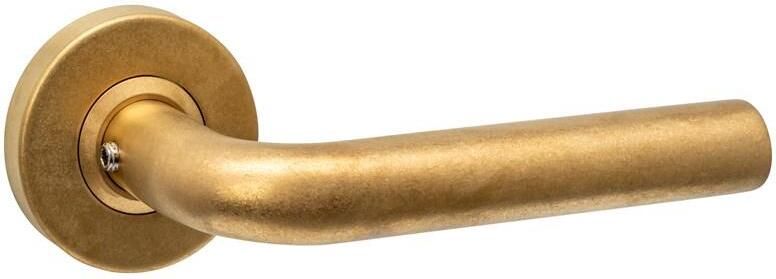 Intersteel Deurkruk Luzern op rozet verdekt ø53x10mm PVD messing getrommeld