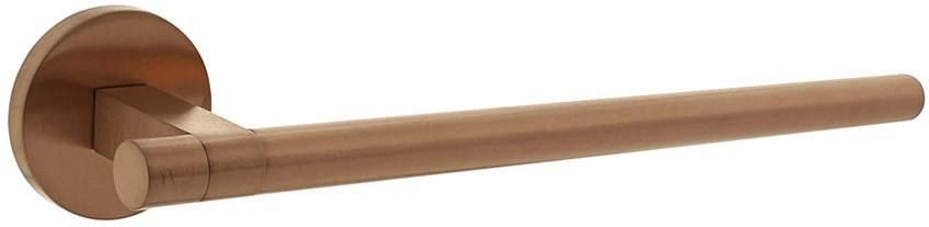 Intersteel Deurkruk Shiraat by Grand & Johnson op rozet éénzijdig verdekt (re) ø55x8mm PVD koper mat