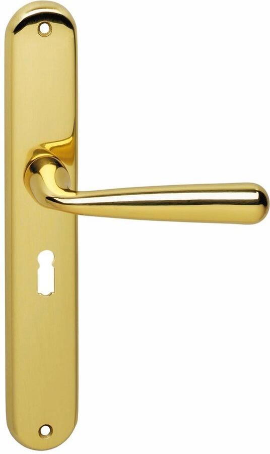 Intersteel Deurkr.Yvonne schild sl.gat 56 mm mess. gelak