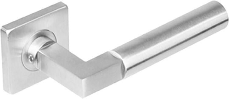 Intersteel Gatdeel 0378 Bau-stil op rozet vierkant staal met 7mm nok RVS