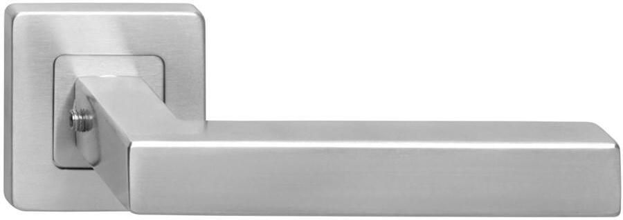 Intersteel Gatdeel 1249 Vierkant op rozet vierkant dubbel geveerd RVS