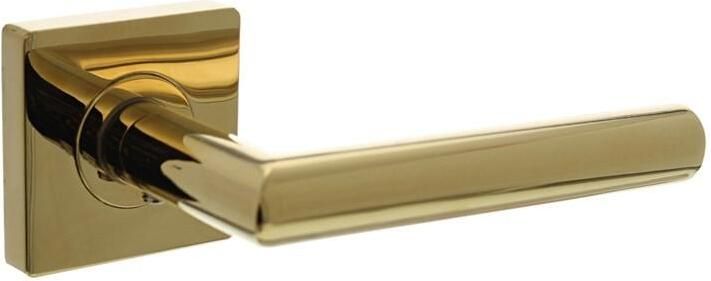 Intersteel Gatdeel rechts Bastian op vierkante rozet met nokken 55x55x10mm PVD messingkleur