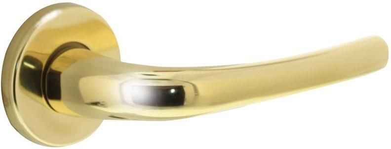 Intersteel Gatdeel rechts Cosmos op rozet messing gelakt