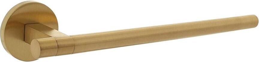Intersteel Deurkruk Shiraat by Grand & Johnson op rozet éénzijdig verdekt (re) ø55x8mm PVD messing mat