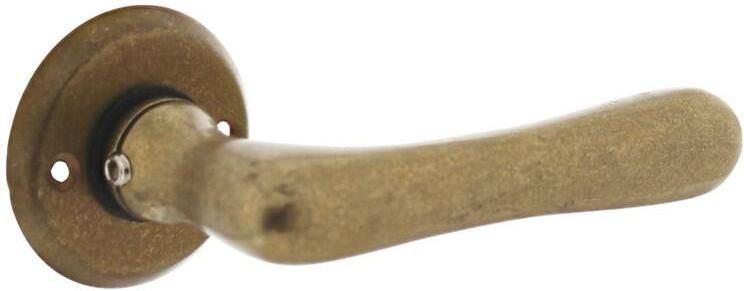 Intersteel Gatdeel Trento met rozet ø50x5mm messing getrommeld