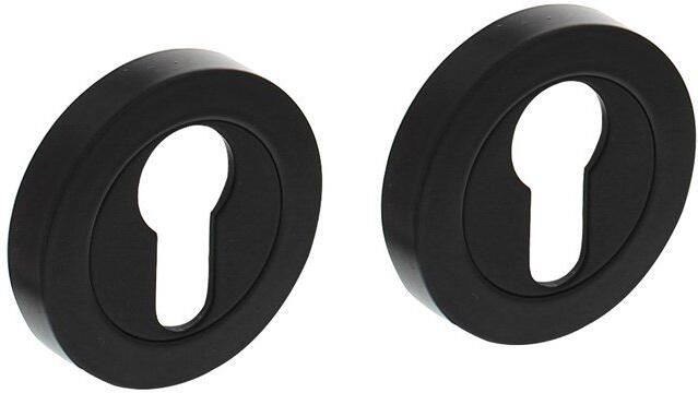 Intersteel Profielcilinder plaatje rond 52x10mm zwart