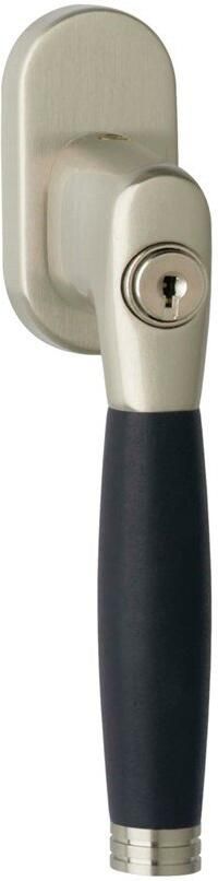 Intersteel Raamkruk Ton 222 afsl. nikkel mat ebbenhout
