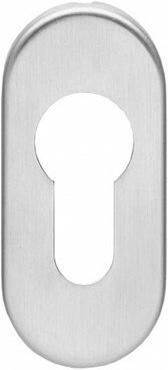 Intersteel Rozet PC ovaal verdekt rvs geborst. 4 mm