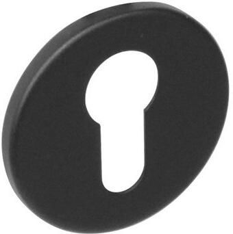 Intersteel Rozet PC rond rvs geborst. mat zwart