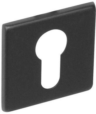 Intersteel Rozet PC vierkant rvs geborst. mat zwart