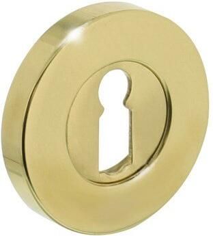 Intersteel Rozet rond verdekt met sl.gat mess. gelakt