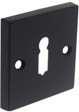 Intersteel Rozet sleutelgat vierkant groot mat zwart