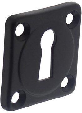 Intersteel Rozet sl.gat schroefgat vierkant mat zwart