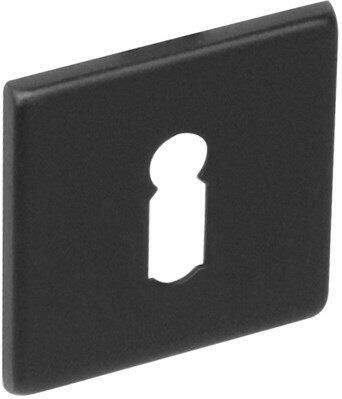 Intersteel Rozet sl.gat vierkant rvs geborst. mat zwart