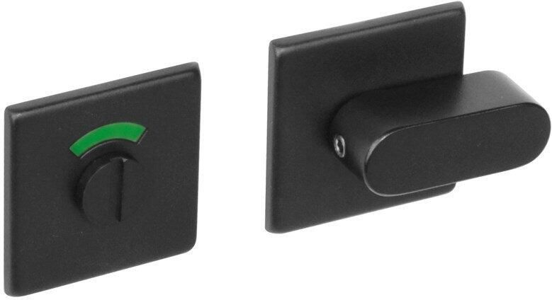 Intersteel Rozet WC vierkant rvs geborst. mat zwart