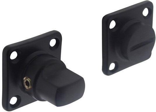 Intersteel Rozet WC vierkant schroefgat mat zwart