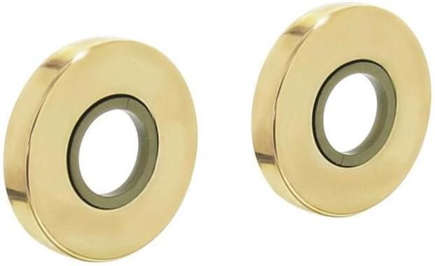 Intersteel Rozetten kunststof verdekt ø49x7mm messing gelakt