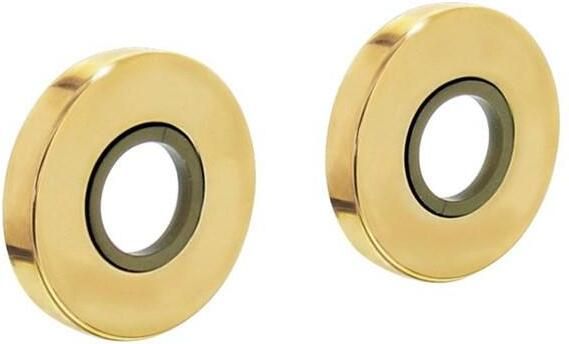 Intersteel Rozetten kunststof verdekt ø49x7mm messing ongelakt