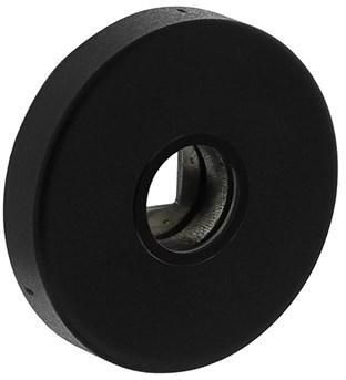 Intersteel Rozetten massief rvs verdekt met nokken ø53x10mm met 2-weg veerconstructie geheel rvs zwart