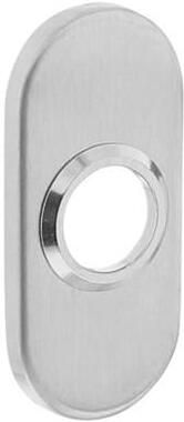 Intersteel Rozetten staal verdekt ovaal 65x30x5mm rvs