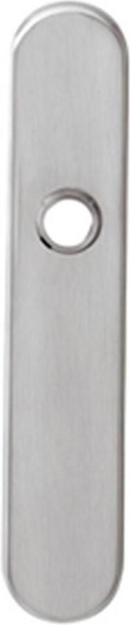 Intersteel Schild verdekt 220x42mm profielcilindergat 55mm RVS - Foto 1