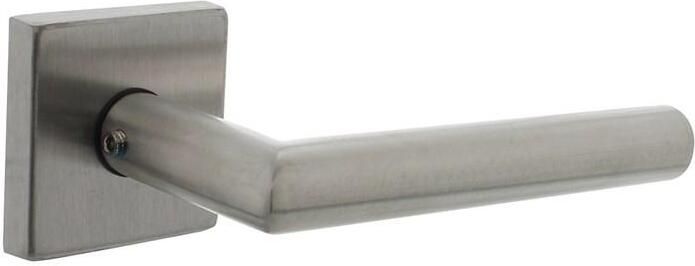 Intersteel Set achterdeurbeslag vierkant deurkruk Jura met massieve rozetten rvs