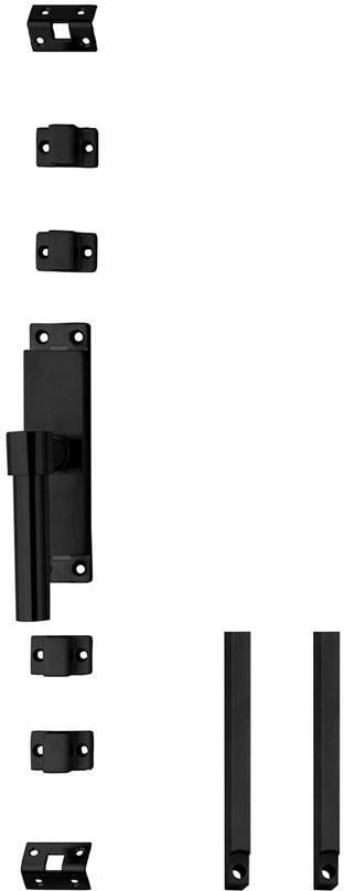 Intersteel Set kruk-espagnolet links L-recht incl stangenset 2x 1245mm rvs zwart