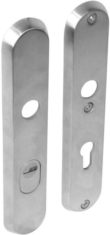 Intersteel SKG3 NM-veiligheid-schilden doorgaand profielcilindergat 72mm met kerntrek beveiliging RVS