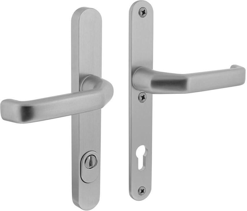 Intersteel SKG3 smalschilden geveerd kruk kruk verkropt profielcilindergat 92mm met kerntrek beveiliging alumin