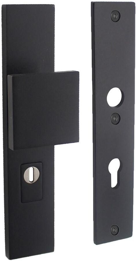 Intersteel SKG3 Veiligheid-schilden rechthoekig duwer geen kruk profielcilindergat 72mm met kerntrek beveiligin